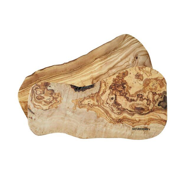 NATUREHOME Brotzeitset 2er Set Servierbrett Schneidebrett Käsebrett Olivenholz mit Naturkante NATUREHOME Brotzeitset 2er Set Servierbrett Schneidebrett Käsebrett Olivenholz mit Naturkante von NATUREHOME