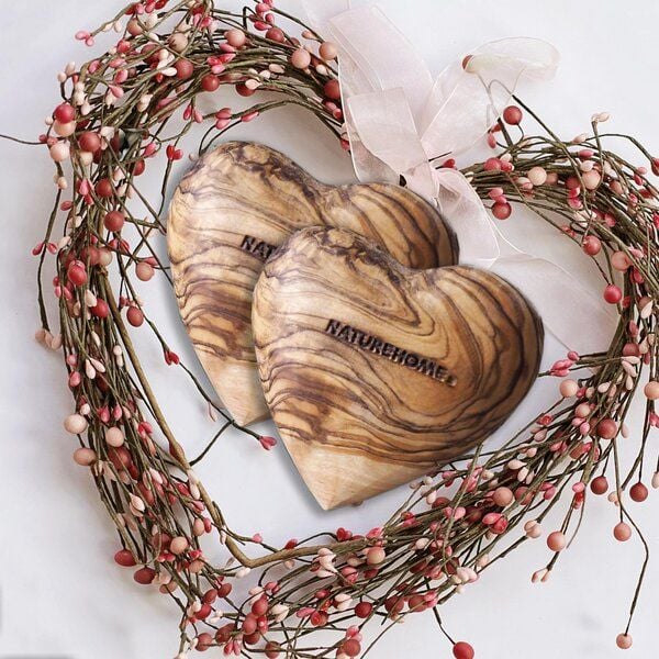 NATUREHOME Herzen Handschmeichler Olivenholz Geschenk-Set Handarbeit NATUREHOME Herzen Handschmeichler Olivenholz Geschenk-Set Handarbeit von NATUREHOME