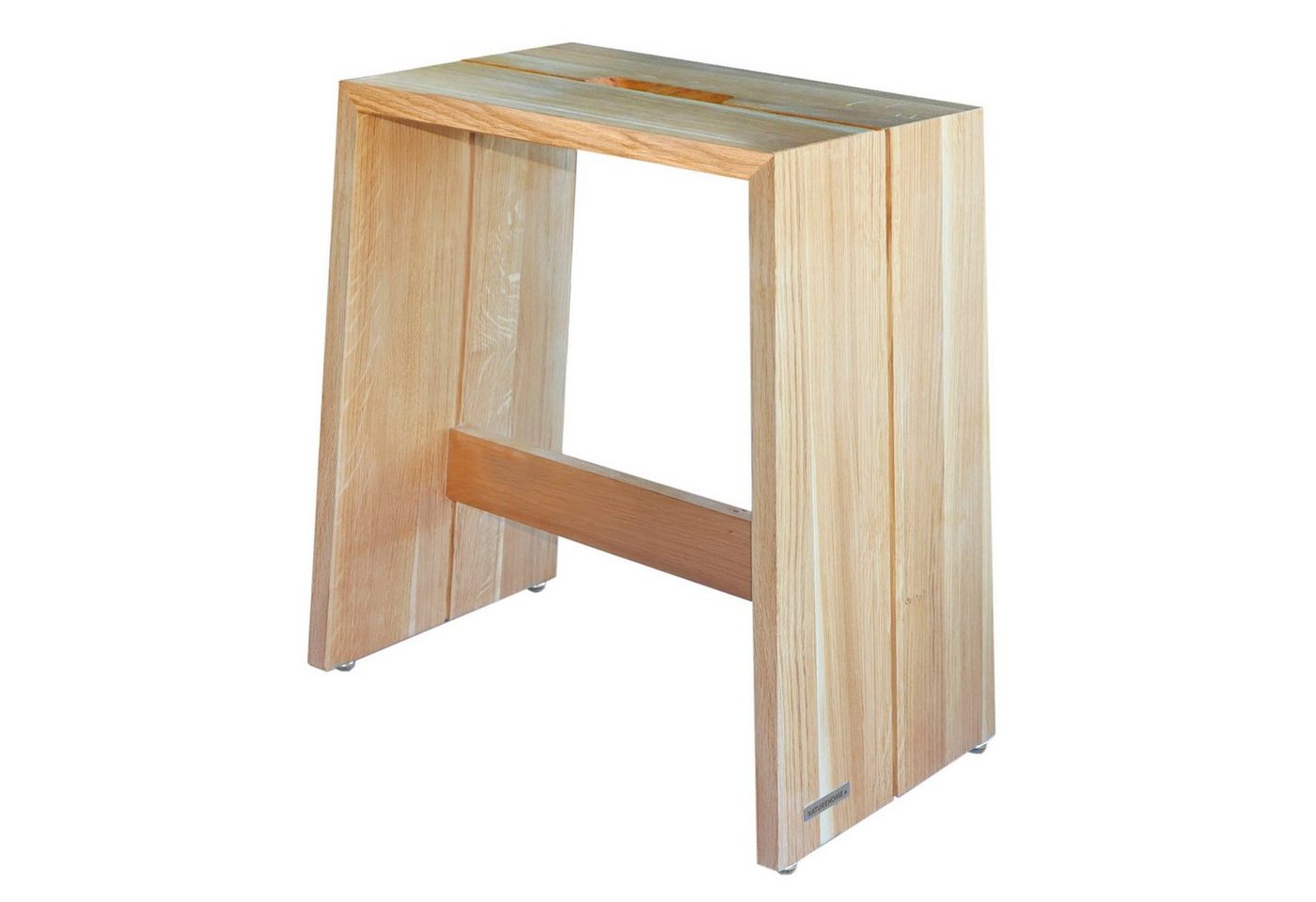 NATUREHOME Hocker Sitzhocker Holzhocker Design versch. Holzarten (1 St., Modern), Handarbeit, Design, Echtholz von NATUREHOME