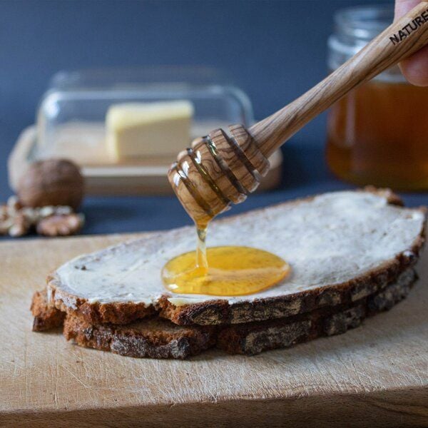 NATUREHOME Honiglöffel Honigheber DESIGN aus Olivenholz 15 cm von NATUREHOME