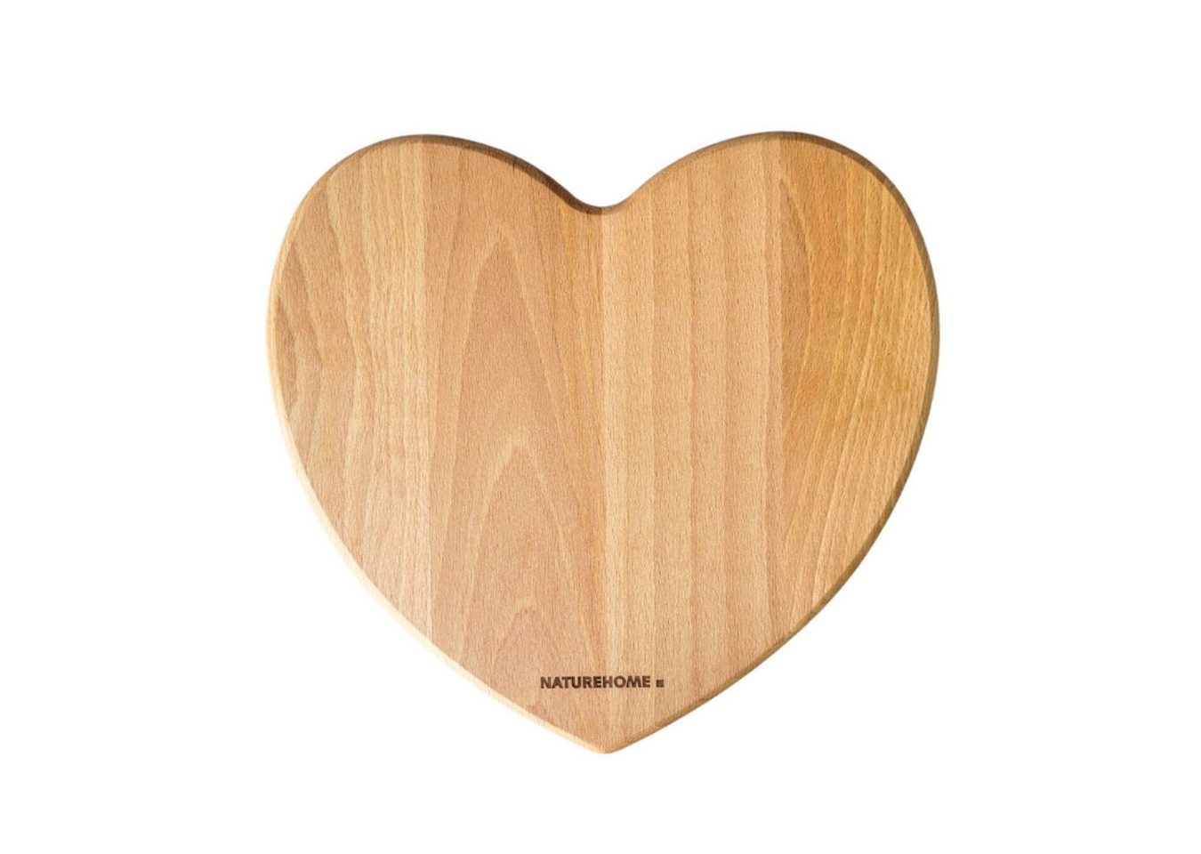 NATUREHOME Schneidebrett Schneidebrett Herz Buche 22,5x24x1,5cm, Holz, (1-St), nachhaltig, handarbeit, langlebig, lebensmittelecht von NATUREHOME