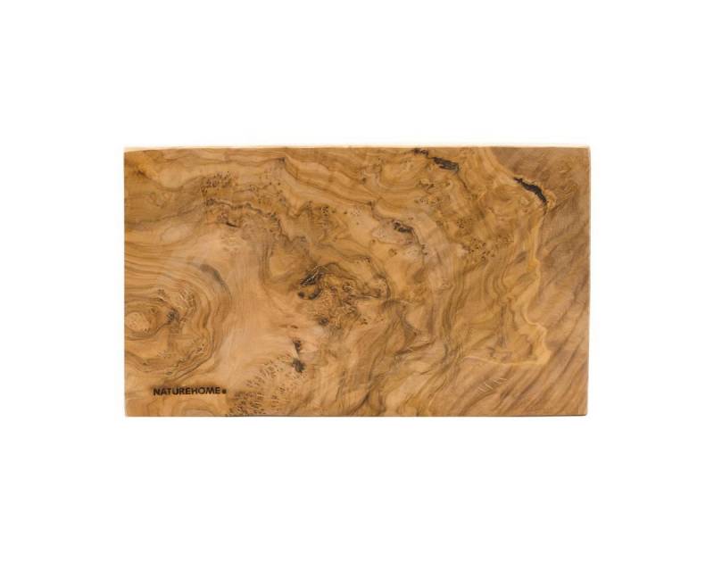NATUREHOME Schneidebrett Frühstücksbrettchen Olivenholz, 25 x 15 cm, Olivenholz, (Einzelartikel), Handarbeit von NATUREHOME