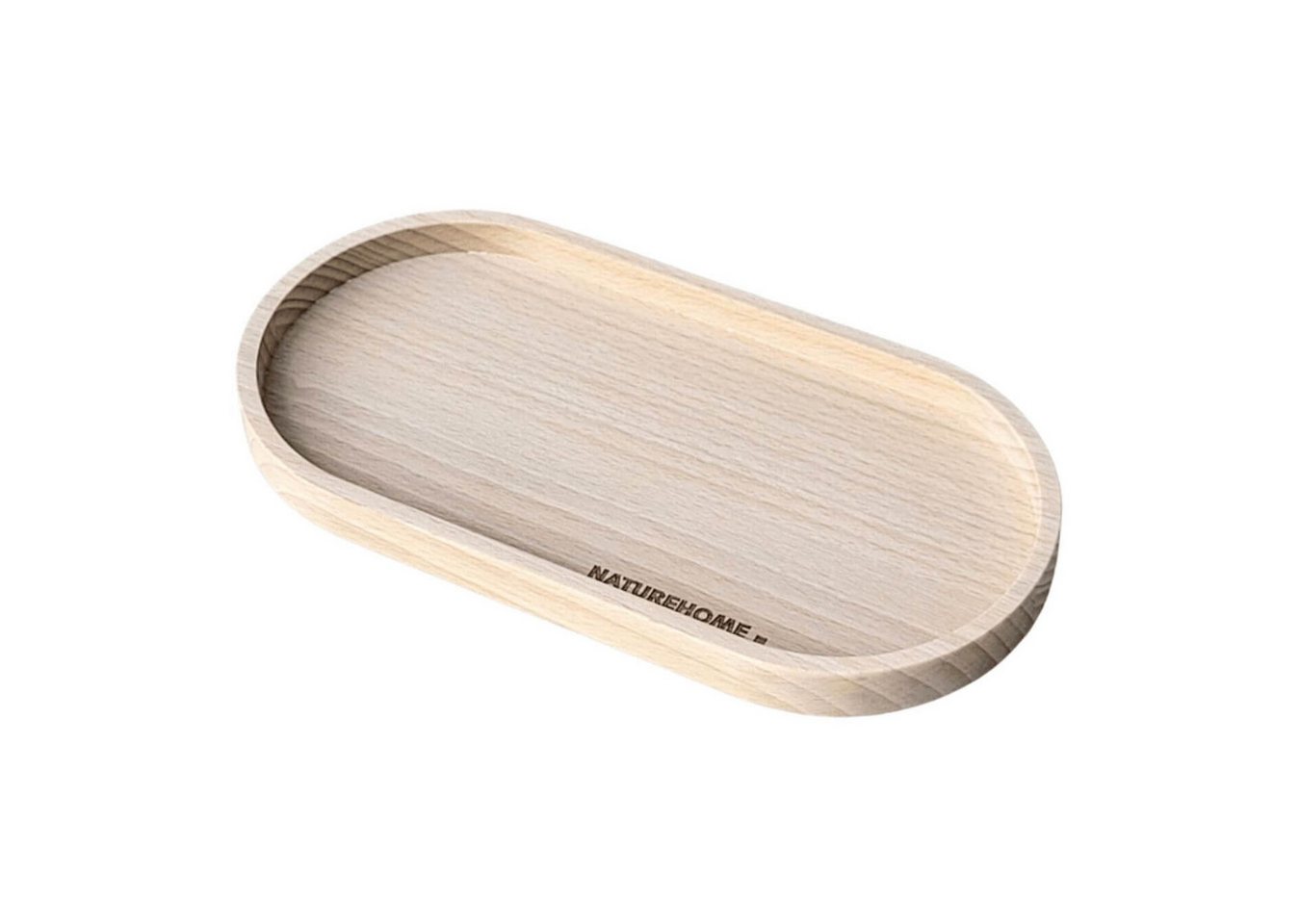 NATUREHOME Tablett NH-J Tablett Buche klein 20x10x1,5cm, Buchenholz, (1-tlg), nachhaltig, pflegeleicht, handarbeit von NATUREHOME