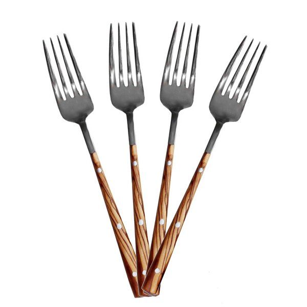 NATUREHOME Tafelbesteck Edelstahl mit Olivenholzgriff Design Handarbeit von NATUREHOME