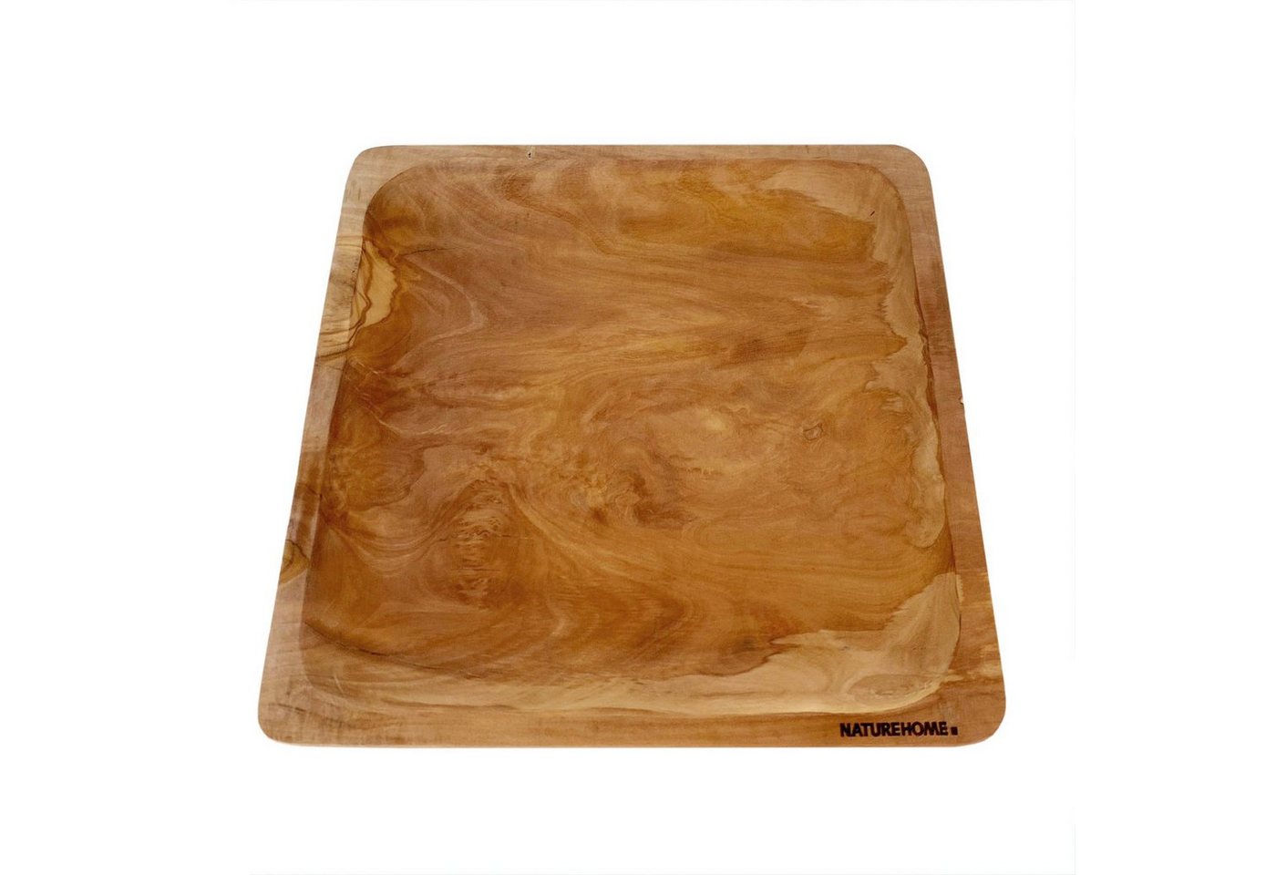 NATUREHOME Teller NATUREHOME Holz-Teller Olivenholz rund/eckig 20/26cm massiv nachhaltig, 100% Olivenholz von NATUREHOME