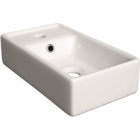 Stilla Waschbecken 40x22 cm glänzend weiß (STILLA401406) - Naturel von NATUREL