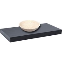 Naturel Untertischplatte ohne Spüle Naturel Dolce 100x8x50 cm mattschwarz DO10050BL von NATUREL