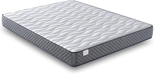 NATURELITS Matratze 80x180 Viskoelastisch Doppelseitig Winter/Sommer. Mittlerer Härtegrad MemorySens. Anpassungsfähig, Hygienisch und Atmungsaktiv. Einzelbett Farbe Grau. Modell Orbit Höhe 20 cm von NATURELITS