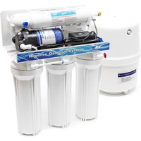 Naturewater - 5 Stufen Umkehrosmose 180 L/Tag mit Druckerhöhungspumpe und manuellem Ventil, ro Omsoseanlage für sauberes Trinkwasser von NATUREWATER
