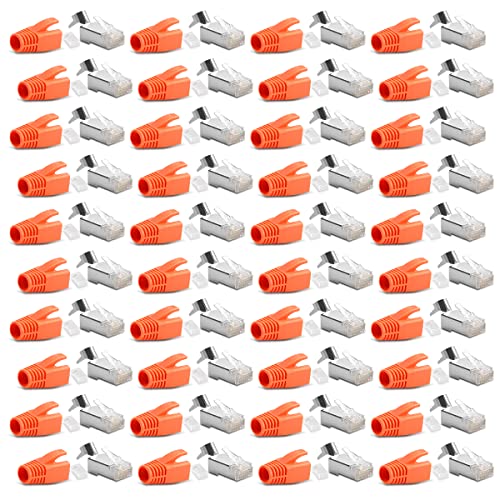 40x Netzwerkstecker CAT7 CAT6A CAT5 RJ45 LAN Netzwerk DSL Crimp Stecker vergoldete Kontakte Einführhilfe Knickschutz geschirmt AWG22/23 ProfiPatch 40x Netzwerkstecker CAT7 CAT6A CAT5 RJ45 LAN Netzwerk DSL Crimp Stecker vergoldete Kontakte Einführhilfe Knickschutz geschirmt AWG22/23 ProfiPatch von NAUC