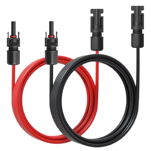 NAUCI Solar Verlängerungskabel für Solarpanel - Solarkabel mit PV Stecker/Buchse - Photovoltaik-Stecker - Kabel 4 mm² / 6 mm² - Solarstecker, Länge:2X 1M 4mm² inkl. 0% MwSt. gem. § 12 Abs. 3 UStG NAUCI Solar Verlängerungskabel für Solarpanel - Solarkabel mit PV Stecker/Buchse - Photovoltaik-Stecker - Kabel 4 mm² / 6 mm² - Solarstecker, Länge:2X 1M 4mm² inkl. 0% MwSt. gem. § 12 Abs. 3 UStG von NAUCI