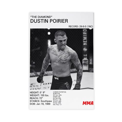 NAUEHG Dustin Poirier Poster auf Leinwand, Wandkunst, Dekordruck, Bild Gemälde für Wohnzimmer, Schlafzimmer, Dekoration, 40 x 60 cm NAUEHG Dustin Poirier Poster auf Leinwand, Wandkunst, Dekordruck, Bild Gemälde für Wohnzimmer, Schlafzimmer, Dekoration, 40 x 60 cm von NAUEHG