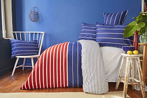 NAUTICA Home Moonrise BETTWÄSCHE Set 100% Baumwolle 155x220cm +1x 80x80 Kissenbezug von NAUTICA