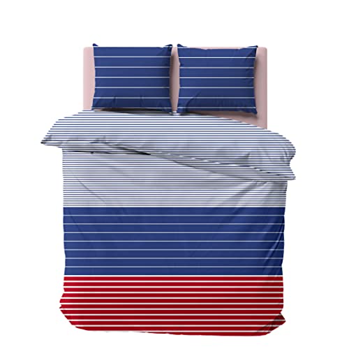 NAUTICA Home Moonrise BETTWÄSCHE Set 100% Baumwolle 200x200cm +2X 80x80 Kissenbezug von NAUTICA