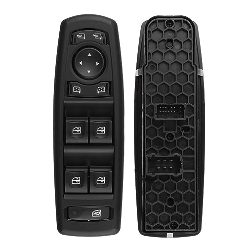 Für Megane Auto Elektrische Steuerung Power Master Fensterheber Schalter Taste 254000006R 254000015R Hauptfensterschalter(254000006R-Black) von NAUTIG
