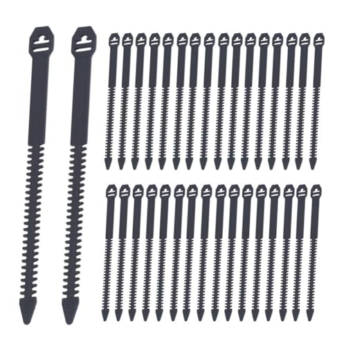 30 Stück Nylon Universal Kabelbinder Schnalle PE Fischgräten-Kabelbinder Stromkabel Datengurt Kabelbindung von NAUXIU