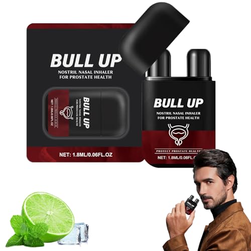 Bull up Naseninhalator,biancat Prostaair Dual-function Nasal Inhaler,Prostavibe Naseninhalator Mit Doppellöchern,Prostata-Gesundheits-Naseninhalationsspray Für Männer, Stellt Die Vitalität Wieder Her von NAUXIU