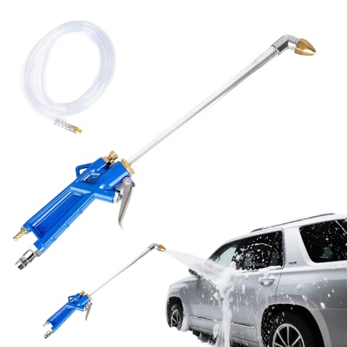 Druckluftpistole Mit Wasseranschluss,hochleistungs Druckluftpistole,hochspannung Wasserpistole,Druckluft Reinigungspistole Mit Schlauch, Perfekt Für Autoreparaturen, Werkstattreinigungen-A von NAUXIU