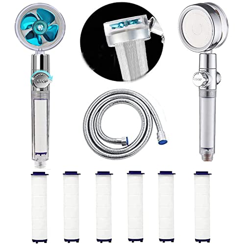 Duschkopf Handbrause 360° Rotierende Hochdruck Duschkopf Duschkopf Wassersparend Duschkopf Druckerhöhend Duschbrause mit 6 Shower Filter und 1.5M Schlauch Wassersparende Brausekopf Duschkopf Handbrause 360° Rotierende Hochdruck Duschkopf Duschkopf Wassersparend Duschkopf Druckerhöhend Duschbrause mit 6 Shower Filter und 1.5M Schlauch Wassersparende Brausekopf von NAUXIU