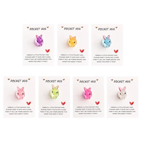Hase Pocket Hug, A Little Pocket Hug Rabbits with Pocket Hug Card, Positive Pocket Easter Bunny, Emotional Positive Support Hug Hase Pocket Hug, A Little Pocket Hug Rabbits with Pocket Hug Card, Positive Pocket Easter Bunny, Emotional Positive Support Hug von NAUXIU