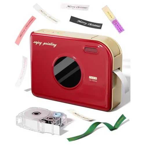 NAUXIU A30 Label Maker Machine with Tape, Holiday Ribbon Printer Continuous Waterproof Label, Versatile APP with Fonts and Icons, Label Printer for Home, Kitchen, School NAUXIU A30 Label Maker Machine with Tape, Holiday Ribbon Printer Continuous Waterproof Label, Versatile APP with Fonts and Icons, Label Printer for Home, Kitchen, School von NAUXIU