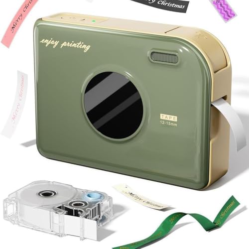 NAUXIU A30 Label Maker Machine with Tape, Holiday Ribbon Printer Continuous Waterproof Label, Versatile APP with Fonts and Icons, Label Printer for Home, Kitchen, School NAUXIU A30 Label Maker Machine with Tape, Holiday Ribbon Printer Continuous Waterproof Label, Versatile APP with Fonts and Icons, Label Printer for Home, Kitchen, School von NAUXIU