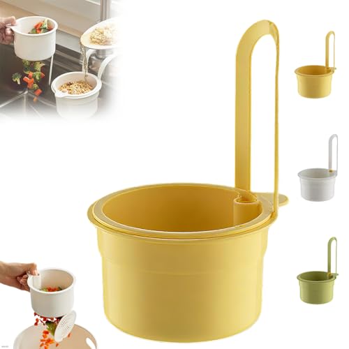 Corner Sink Strainer,Abtropfbehälter spüle,Aufbewahrungskorb Für Küchenabflüsse,Sieb Für Spülbecken,Faucet Hanging Strainer,sieb Abnehmbar Mit Snap-Button,für Waschen/Organizer In Küche von NAUXIU