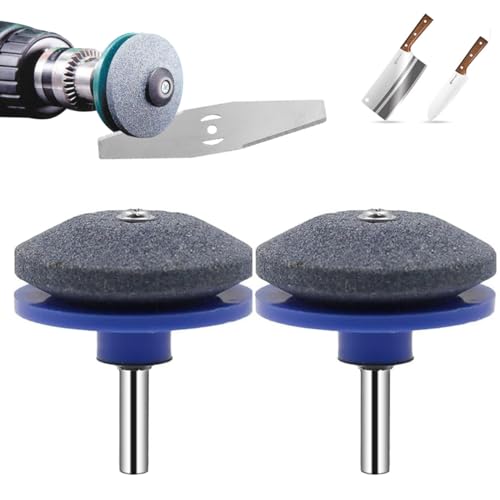 NAUXIU Rasenmäher Messerschärfer, Rasenmäher Klinge Schleifen,Rasenmähermesser,Lawnmower Dull Blade Sharpener,Elektrischer Messerschärfer,für Jede Elektrische Handbohrmaschine Und Gartengeräte von NAUXIU