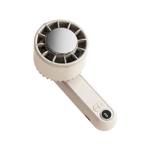 NAUXIU Tragbarer Turbo-Ventilator mit Eiskühlung, faltbarer Mini-Ventilator, 3 Hände, Schreibtischgeschwindigkeit, IC-Kühlventilator, wiederaufladbar von NAUXIU