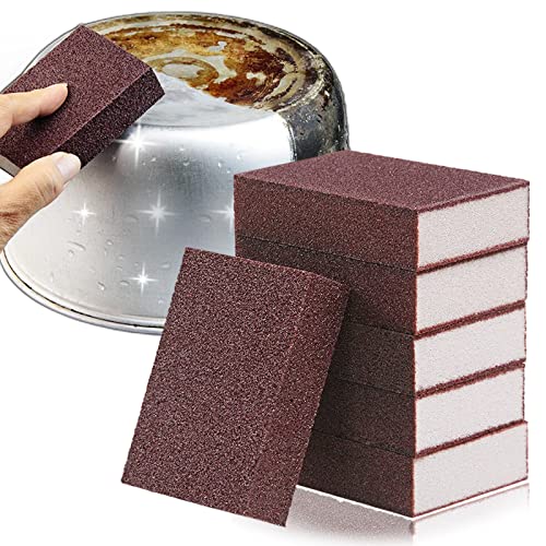 Nano Carborundum Sponge,Magischer Schwamm Schmutzradierer,Reinigungsschwamm Wunderschwamm,Emery Sponge Brush,Topfreiniger,Topfschwamm, Anti-Kratz-Schwamm, Pfannenschwamm, Scheuer- & Putzschwamm von NAUXIU