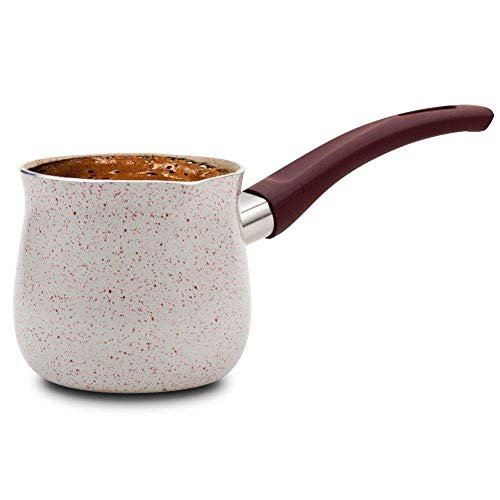 NAVA Schmelztiegel | 750 ML | Türkische Kaffeekanne mit Keramikbeschichtung | Für die Zubereitung von türkischem Kaffee von NAVA