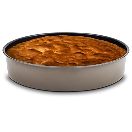 NAVA Tortenform Kuchenform Backblech rund DUBOKO 36 cm für Torten Pizzas Biskuitboden von NAVA