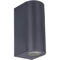 Naeve ALECTO Outdoor Up Down Wandleuchte Schwarz 2xGU10 IP44 von NAVE
