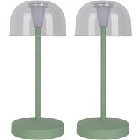 Naeve GOMBA 2er-Set wiederaufladbare dimmbare LED-Außenlampe Mint 2300K IP54 Berührungssensor Naeve GOMBA 2er-Set wiederaufladbare dimmbare LED-Außenlampe Mint 2300K IP54 Berührungssensor von NAVE