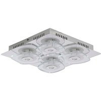 Naeve LUCCA 31x31cm Integrierte LED-Halbdeckenleuchte, Silber, 3000K Naeve LUCCA 31x31cm Integrierte LED-Halbdeckenleuchte, Silber, 3000K von NAVE
