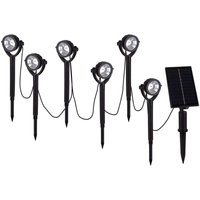 Solarleuchte Stecklampe Außenleuchte LED Erdspieß Gartenleuchte beweglich 6x von NAVE