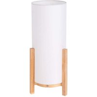 Tischleuchte Tischlampe Nachttischlampe Touchdimmer Textil weiß Holz LED H 48 cm Tischleuchte Tischlampe Nachttischlampe Touchdimmer Textil weiß Holz LED H 48 cm von NAVE