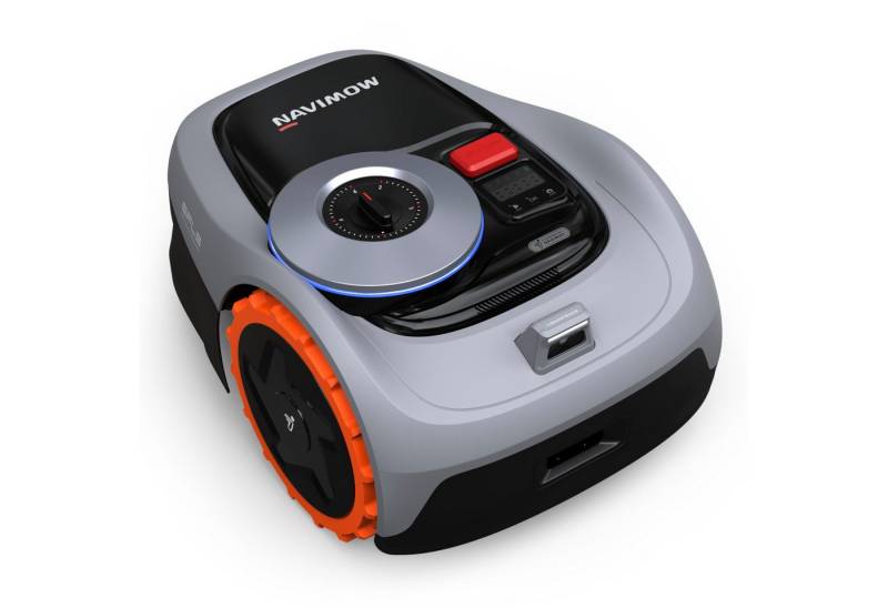 NAVIMOW Rasenmähroboter i105E Mähroboter ohne Begrenzungskabel, Empf. 500 m², bis 600 m² Rasenfläche, (1-St., RTK+Vision Rasenmäher Roboter Testsieger, Igelschutz Rasenroboter), KI Auto Kartierung von NAVIMOW