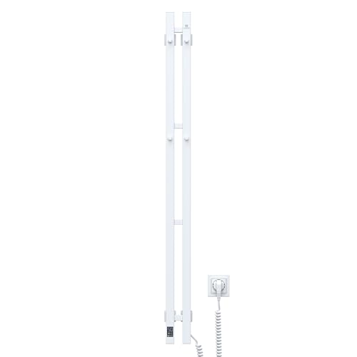 NAVIN Elektrischer Handtuchtrockner Silouette Quadro 90x1200 mit Sensorsteuerung - Weiß aus hochwertigem Kohlenstoffstahl mit Pulverbeschichtung - Ideal für Enge Räume und Nischen NAVIN Elektrischer Handtuchtrockner Silouette Quadro 90x1200 mit Sensorsteuerung - Weiß aus hochwertigem Kohlenstoffstahl mit Pulverbeschichtung - Ideal für Enge Räume und Nischen von NAVIN
