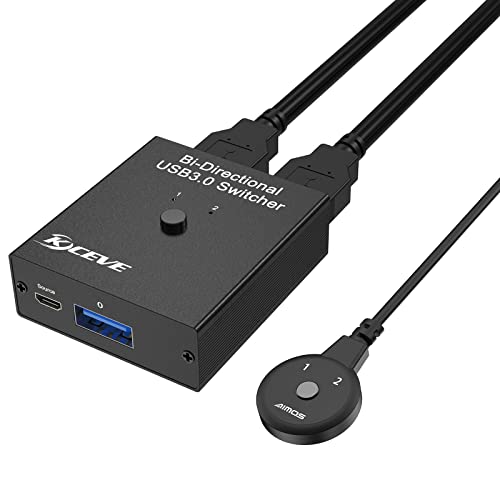 USB 3.0 Switch Selector, 2 In 1 Out / 1 In 2 Out Bidirectional USB Switcher For 2 Computers Share 1 USB Devices, Mouse, Keyboard, Scanner, Printer USB 3.0 Switch Selector, 2 In 1 Out / 1 In 2 Out Bidirectional USB Switcher For 2 Computers Share 1 USB Devices, Mouse, Keyboard, Scanner, Printer von NAWEN