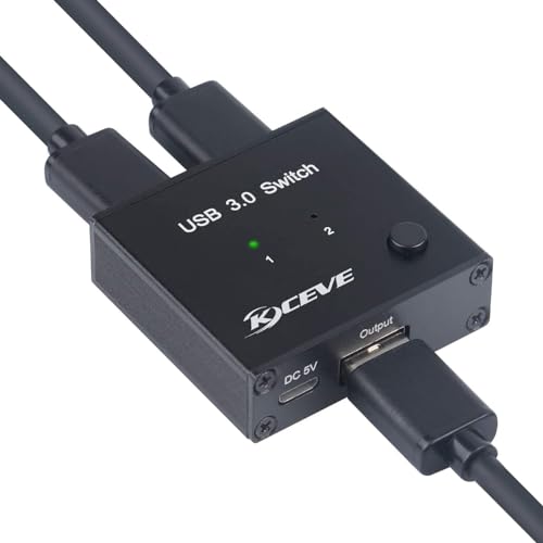 USB 3.0 Switch Selector, 2 In 1 Out USB Switcher for 2 Computers Share 1 USB Devices, Mouse, Keyboard, Scanner, Printer, Etc USB 3.0 Switch Selector, 2 In 1 Out USB Switcher for 2 Computers Share 1 USB Devices, Mouse, Keyboard, Scanner, Printer, Etc von NAWEN
