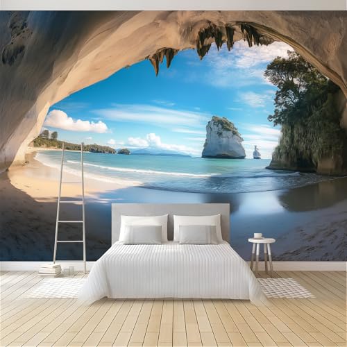 NAWVNMI Peel And Stick Wallpaper 3D-Ansicht-Höhlenstrand Selbstklebender Wandaufkleber Bild Art Decor Gemälde 200x140cm Wohnzimmer Schlafzimmer Wandsticker Home Dekor Selbstklebend NAWVNMI Peel And Stick Wallpaper 3D-Ansicht-Höhlenstrand Selbstklebender Wandaufkleber Bild Art Decor Gemälde 200x140cm Wohnzimmer Schlafzimmer Wandsticker Home Dekor Selbstklebend von NAWVNMI