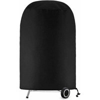 Grillschutzhülle, Runde Grillabdeckung BBQ-Schutzplane Wasserdicht Anti-UV-Abdeckung (70 x 70 cm), von NAXUNNN