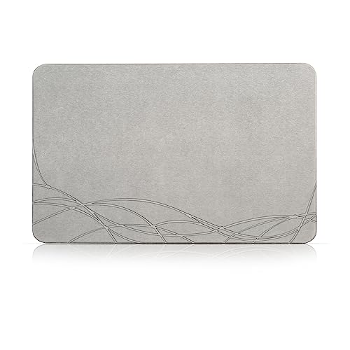 NAYAHOSE Badematte Stein Super Saugfähig, Stone Bath Mat, Kieselgur Natürlich Stein Badematte 60x39cm rutschfest, Duschvorleger Badvorleger Schnell Trocknend NAYAHOSE Badematte Stein Super Saugfähig, Stone Bath Mat, Kieselgur Natürlich Stein Badematte 60x39cm rutschfest, Duschvorleger Badvorleger Schnell Trocknend von NAYAHOSE
