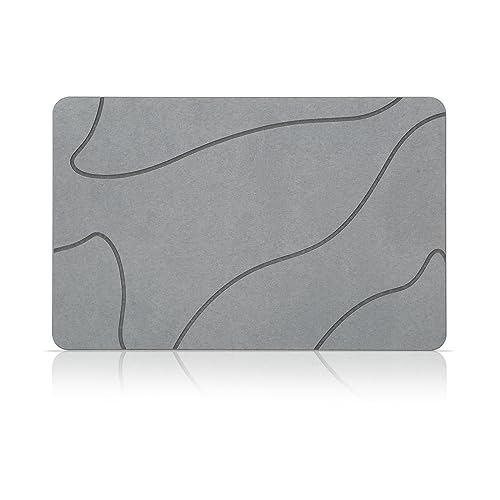 NAYAHOSE Kieselgur Badematte rutschfest, Duschvorleger Badvorleger Schnell Trocknend 100% Natürlich Stein Bodenmatte, Bad Matte 60x39cm Super Saugfähig Badezimmermatte Badezimmerteppich NAYAHOSE Kieselgur Badematte rutschfest, Duschvorleger Badvorleger Schnell Trocknend 100% Natürlich Stein Bodenmatte, Bad Matte 60x39cm Super Saugfähig Badezimmermatte Badezimmerteppich von NAYAHOSE