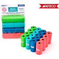 Nayeco - Hygienetaschen mit Talkumpuderduft 16 Rollen à 20 Taschen von NAYECO