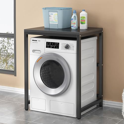 NAZHPO Waschmaschinenregal Waschtisch Badezimmer Einlagiges Lagerregal Multifunktionales Lagerregal Freistehend über Waschmaschinen-Organizer-Regal H, 70 * 60 * 95CM von NAZHPO