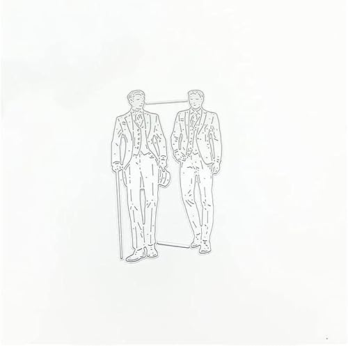 Aeromdale ​Metall Stanzformen Männer Schablonen Vorlage Formen für Kartenherstellung DIY Scrapbooking Prägung Album Handwerk Dekorativ von Aeromdale