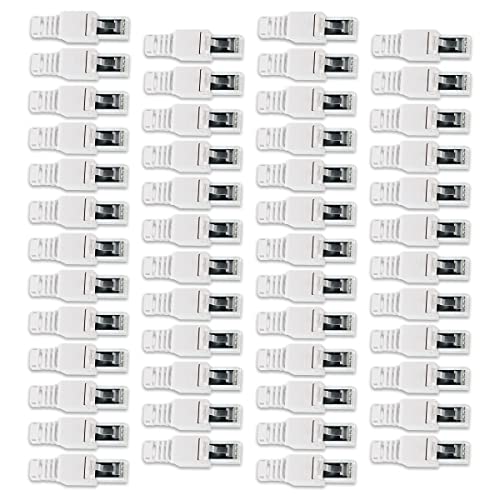 NAmobile 50x CAT 6A RJ45 Netzwerkstecker werkzeuglos CAT7 CAT6 CAT5 CAT5e LAN Kabel Netzwerk Stecker ohne Werkzeug werkzeugfrei Crimpstecker für Patchkabel Netzwerkkabel Verlegekabel von NAmobile
