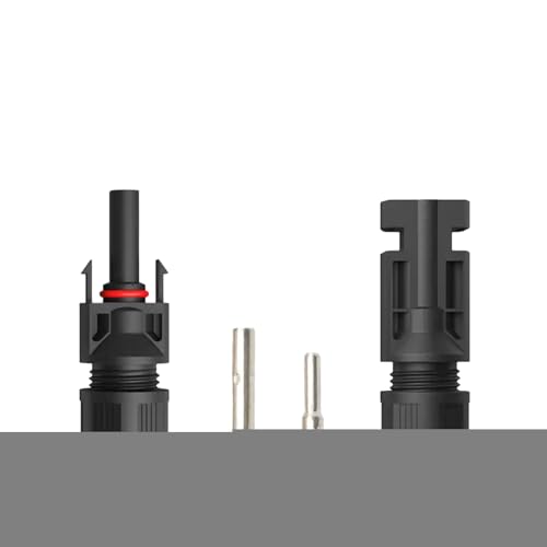 NAmobile Solar Verlängerungskabel für Solarmodule - Solarstecker Solarkabel für Solarpanel - Photovoltaik-Stecker - Kabel 4 mm² / 6 mm² - TÜV, Kabelquerschnitt:4mm², Länge:1x Steckerpaar von NAmobile